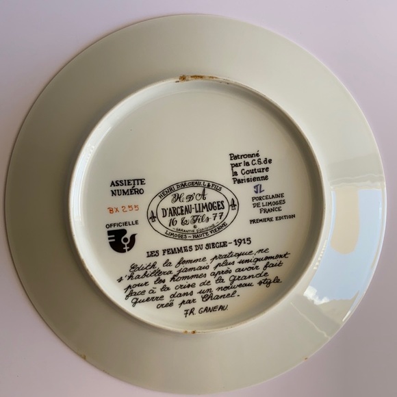 VINTAGE D’Arceau-Limoges Les Femmes du Siecle| 1915 - Picture 3 of 4